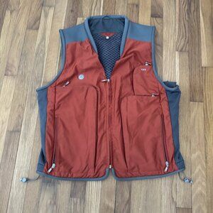 Vintage Tumi Rust Travel Vest Medium Men Cargo Outdoor Tactical